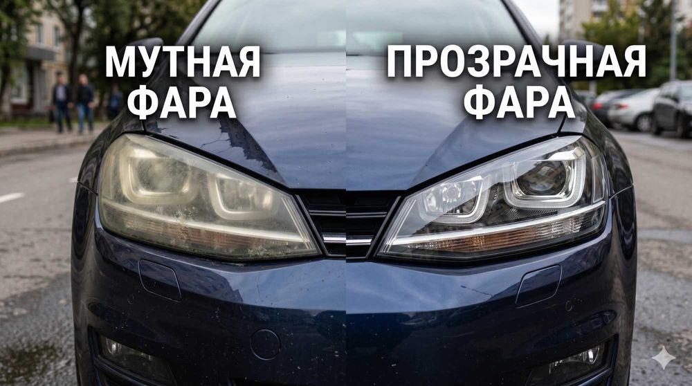 Полировка фар Алматы. Чистка фар, Устранение запотевания
