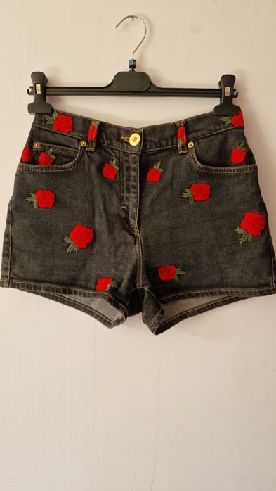 100% оригинални къси дънкови панталонки Versace