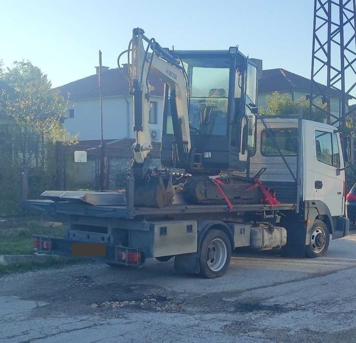 Услуги с мини багер и самосвал