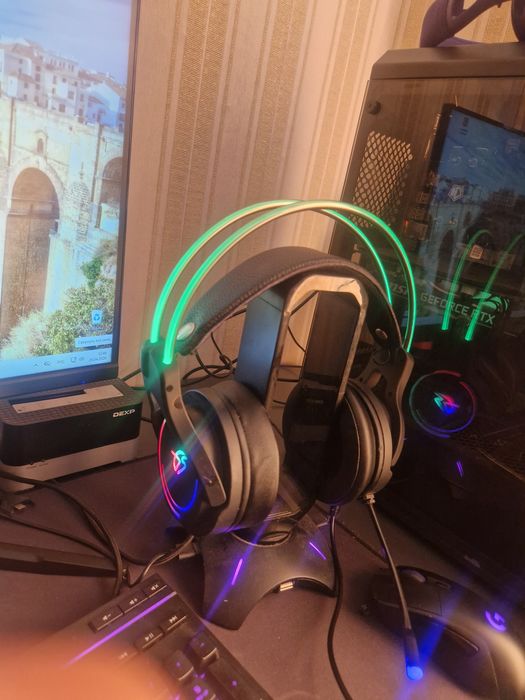 Игровые наушники dexp hellfire