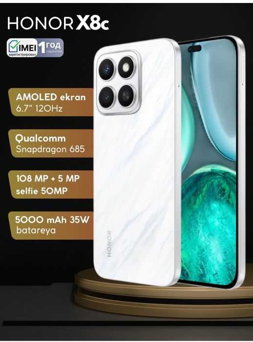 Honor x8c 256/8 Karobka dakument xammasi bor yaxshi xolatda