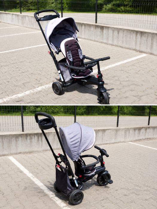 Tricicletă pliabilă smarTrike smarTfold 7 în 1 TouchSteering, gri, stare foarte bună