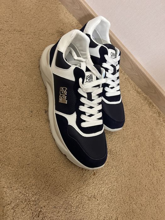 Cavalli class мужские кроссовки кожаные 44,45раз