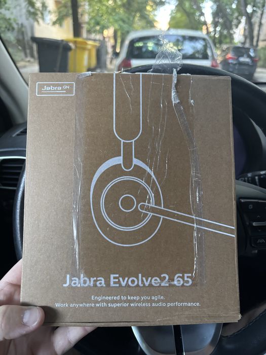 Casti wireless Jabra Evolve2  65 stereo si adaptor Usb-C