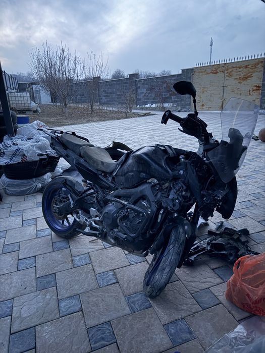 Мотоцикл MT-09 Tracer в аварийном состояний