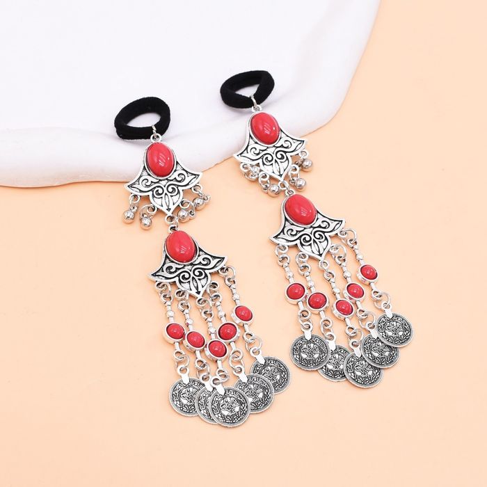 Брошь, шашбау, галстук, серьги