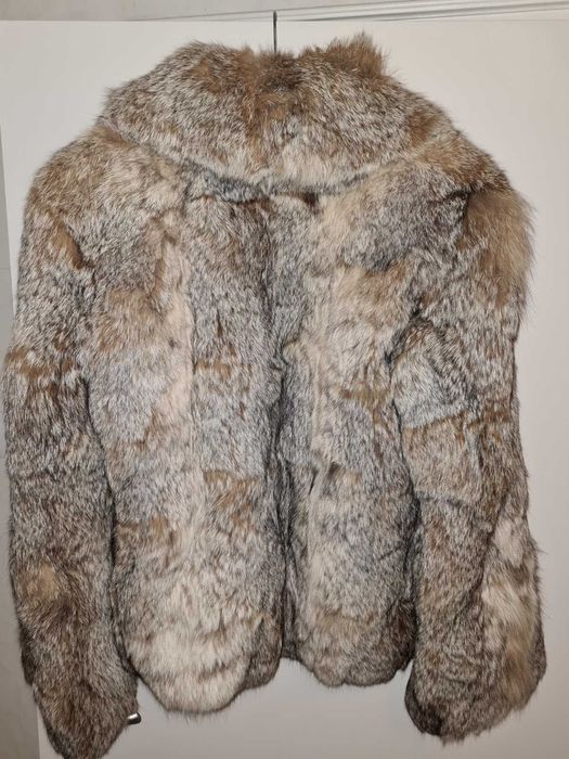 Палто с косъм като ново