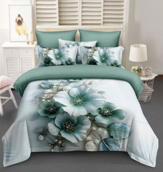 Lenjerie de pat finet 6 piese pentru pat dublu