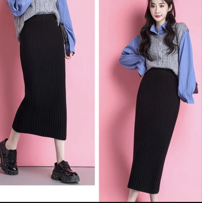 Юбка лапша теплая