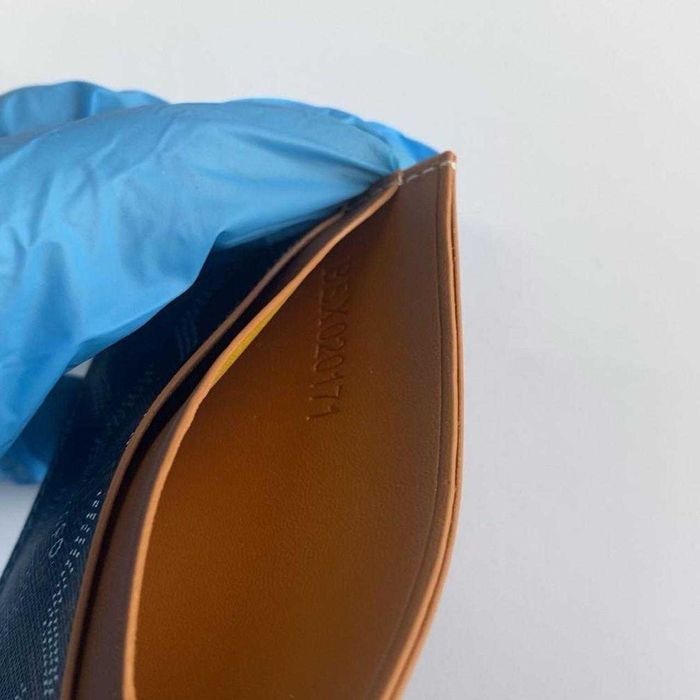 Portofel Goyard Cardholder Negru, din Piele Texturată