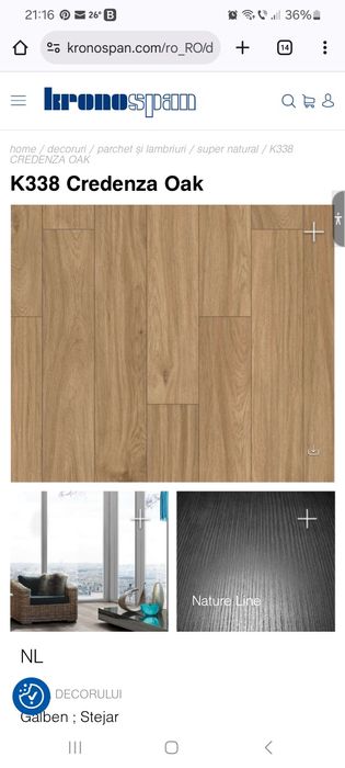 Parchet nou Krono Germania, disponibil 60 mp