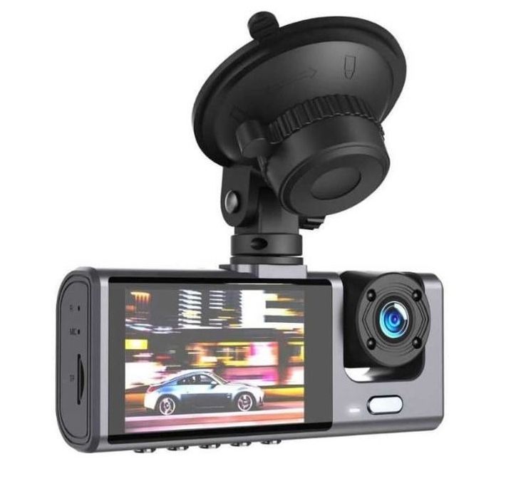 Camera Auto cu Ventuza, XO-XJ03, Fata si Spate, Baterie 200mAh, Negru