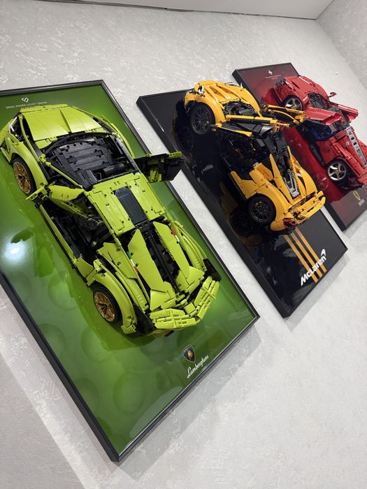 Продам картины с лего машинами