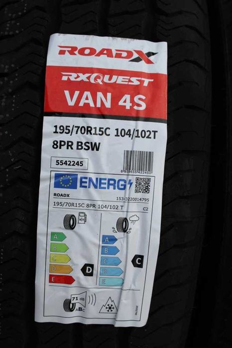 Anvelope noi 195/70 R15C RoadX, All Season