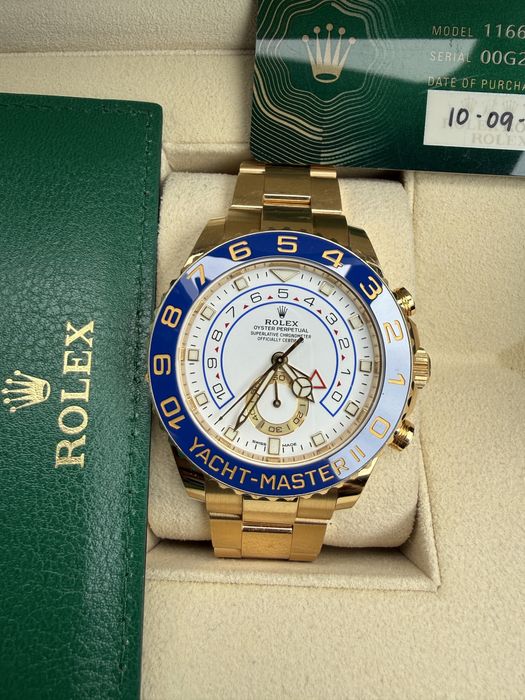 Rolex Yacht Master II 18k yellow Gold Mod Nou