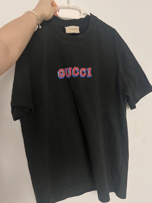 Tricou Gucci original, barbati, culoare neagră, marimea L