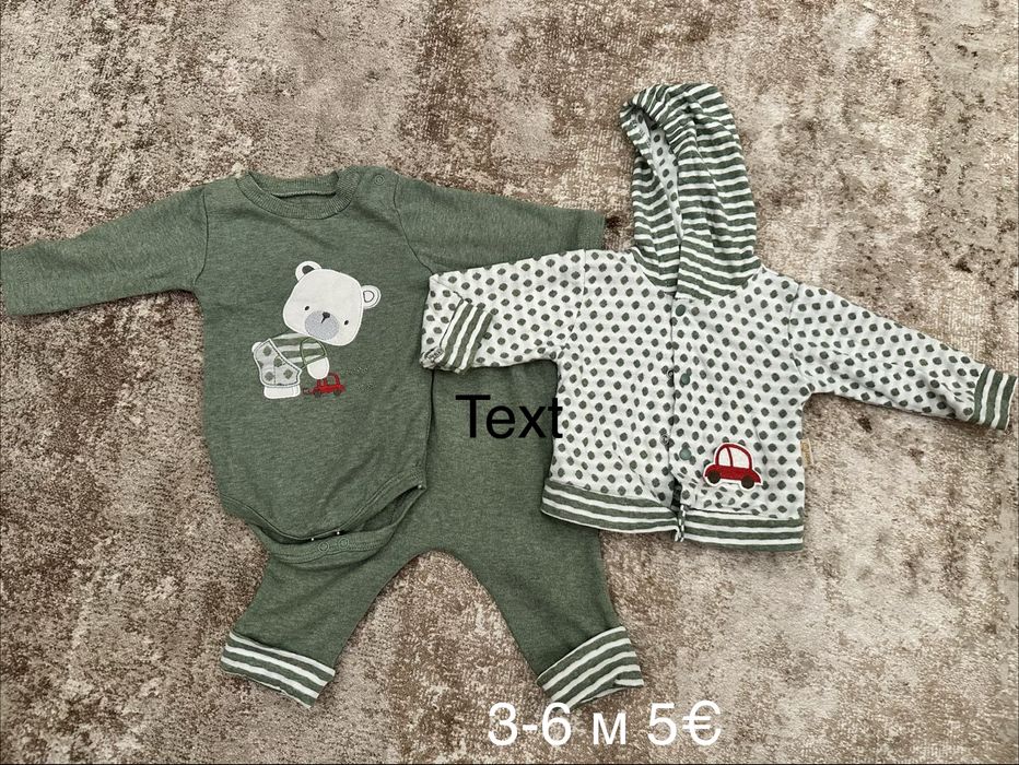 Лот дрехи 0-3 м и 3-6 м ромпъри, бодита, комплекти, космонавт