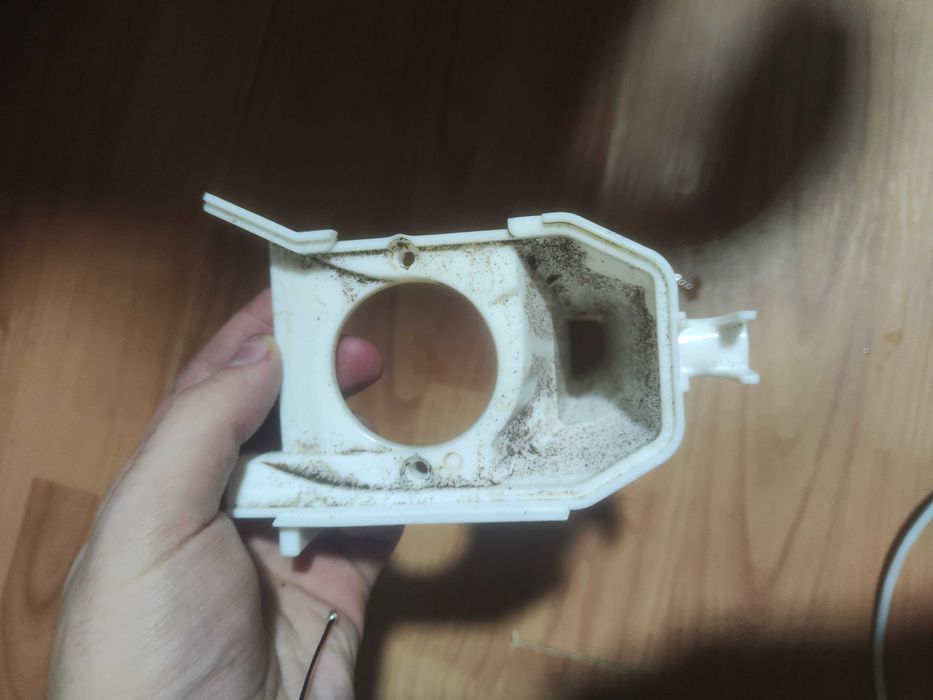 Cascadă/ghidă cafea grinder Krups din plastic alb