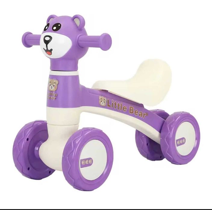 Bicicletă fără pedale pentru copii model ursulet sau rata