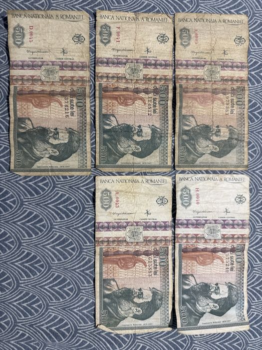 Bancnote de 500 decembrie 1992