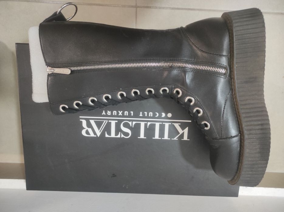 Killstar Fall Out Combat Boots Black