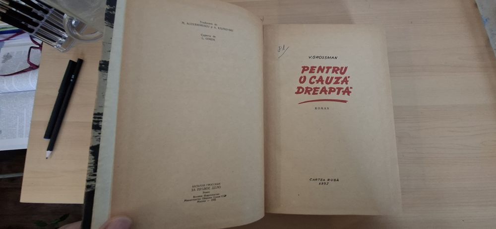 Pentru o cauza Dreaptă  - Vasili Grosman (ediție cartonata)