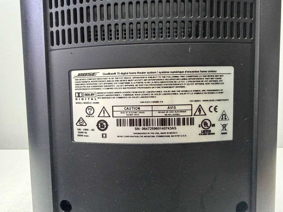 BOSE Cine Mate 15 – Subwoofer si boxa centru cu cabluri – Sunet Premium