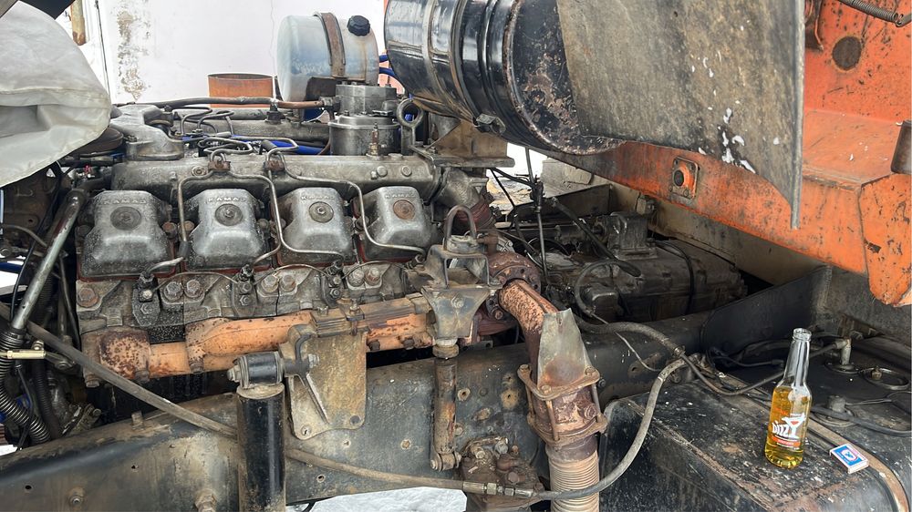 Двигатель камаз  евро 1 с коробкой