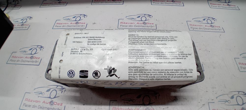 airbag pasager volkswagen golf 5 plus 2006