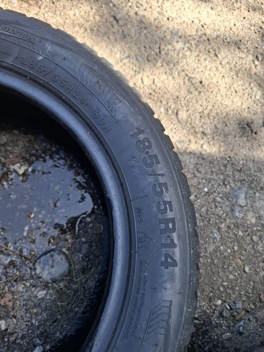 Vand 1 sau 2 anvelope 185 55 14 bune m+s nus perechi