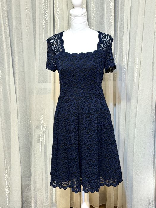 Rochie elegantă din dantelă albastru-marin Orsay – Mărimea 38 (M)