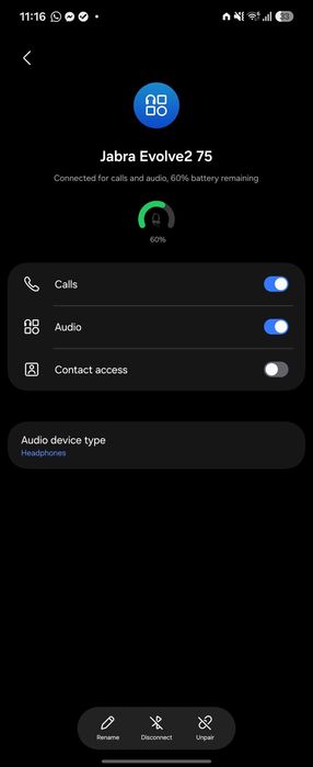 Casti Jabra Evolve2 75