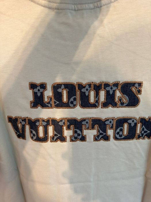 Tricou Louis Vuitton, logo brodat, 100% bumbac, mărimi S-XXL