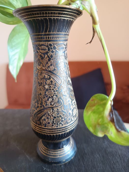 Свещник и ваза месинг