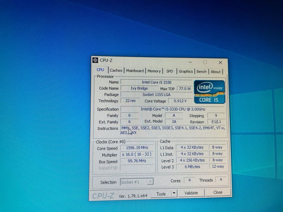 Компютър Леново M72 SFF  Intel i5-3330 MSI Nvidia GT-710 1GB DDR3