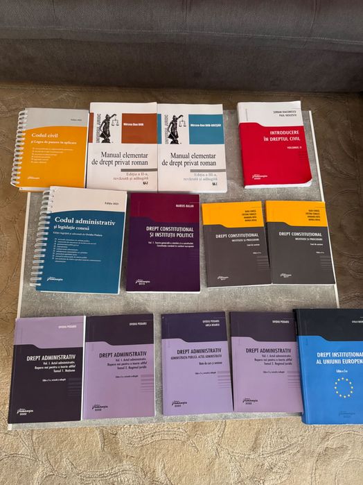 Manuale Facultatea de drept UBB Cluj anul I (pachet 13 carti)