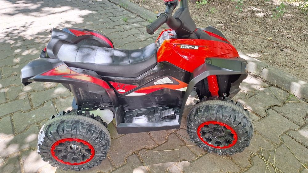 ATV pentru copii, Homcom, 2 Viteze, 3-5 ani, 83x53x55.5 cm, Rosu/Negru
699,99 Lei
1 buc