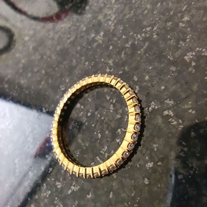 Позлатен пръстен Сваровски