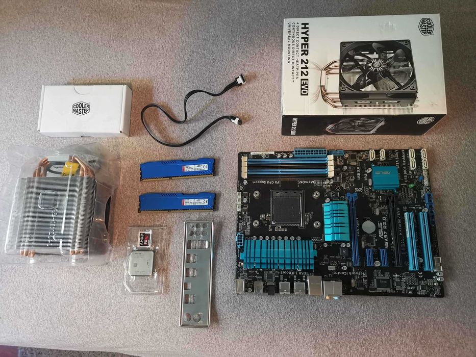 Kit AMD FX-8320 + Asus M5A97 R2.0 + 2 x 4(8GB) DDR3 1600Mhz + Cooler Hyper 212 Evo