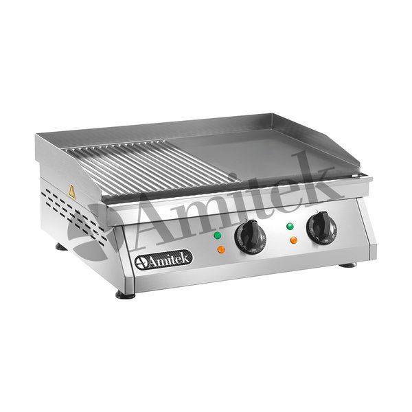 AMITEK FT2M - Fry top neted/striat; Gratar/Grill neted striat (380 V)