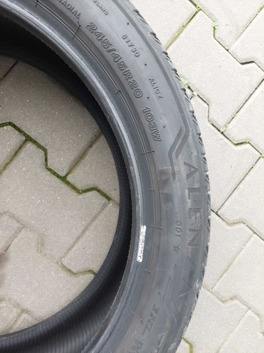 2 бр. 245/45R20  и 2 бр. 275/40/20  Летни  BRIDGESTONE ALENZA 001 BMW  RunFlat  5.5мм