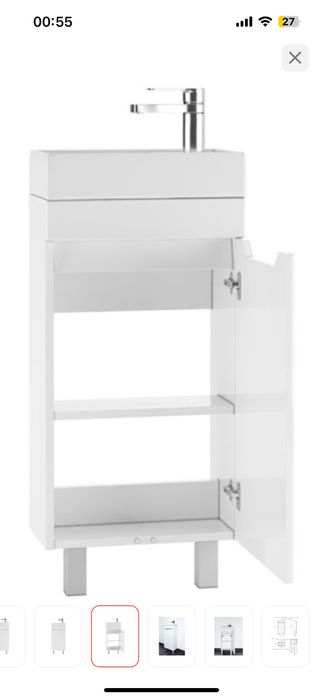 Раковина с тумбой сатылады