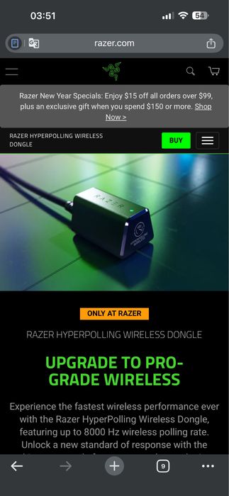 Razer HyperPolling Wireless Dongle