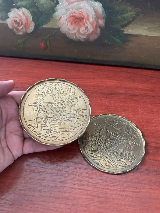 A508 set 2 farfuriute bronz, 150g, 10D