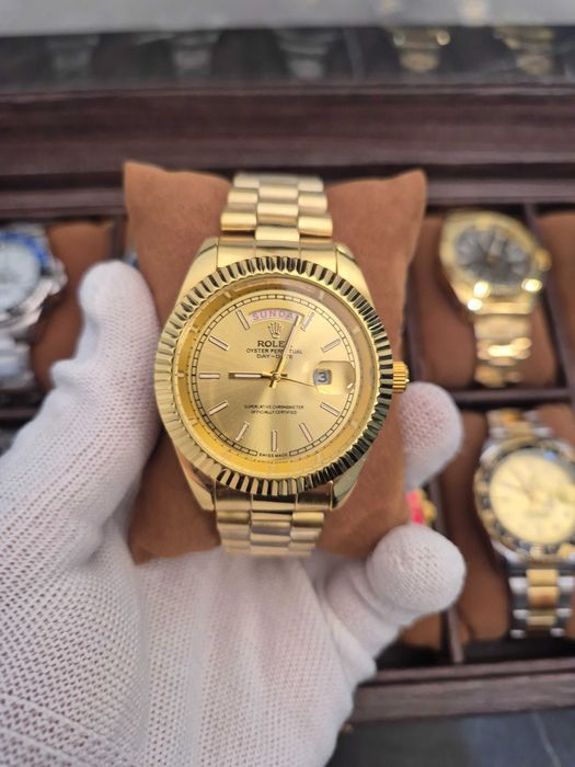 Ceas DayDate Silver/Gold - 41mm