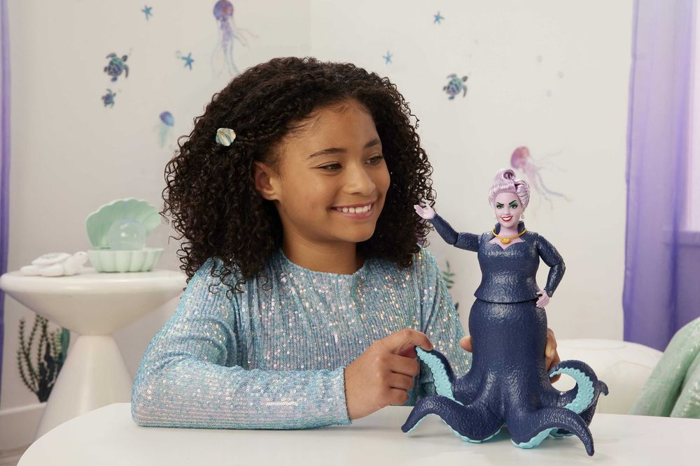 Кукла Малката русалка Ариел Урсула Цар Тритон Disney Оригинални 3 броя