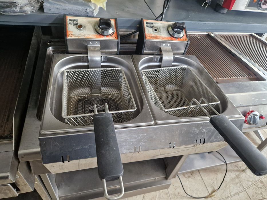 Friteuza mare de putere, cu sau fara banc, hote inox cu filtre