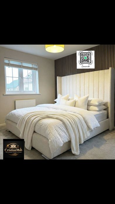 Pat tapitat pe comanda mobila domritor