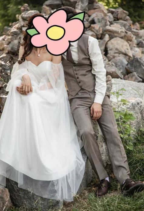 Свадебное платье размер S