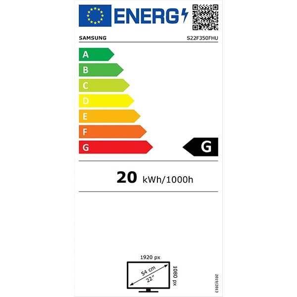 Monitor LED TN SAMSUNG S22F350FHU, 22", Full HD, 60Hz, negru